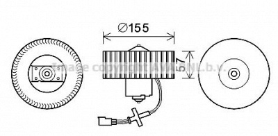 AVA QUALITY COOLING fd8568 -  Электродвигатель, вентиляция салона